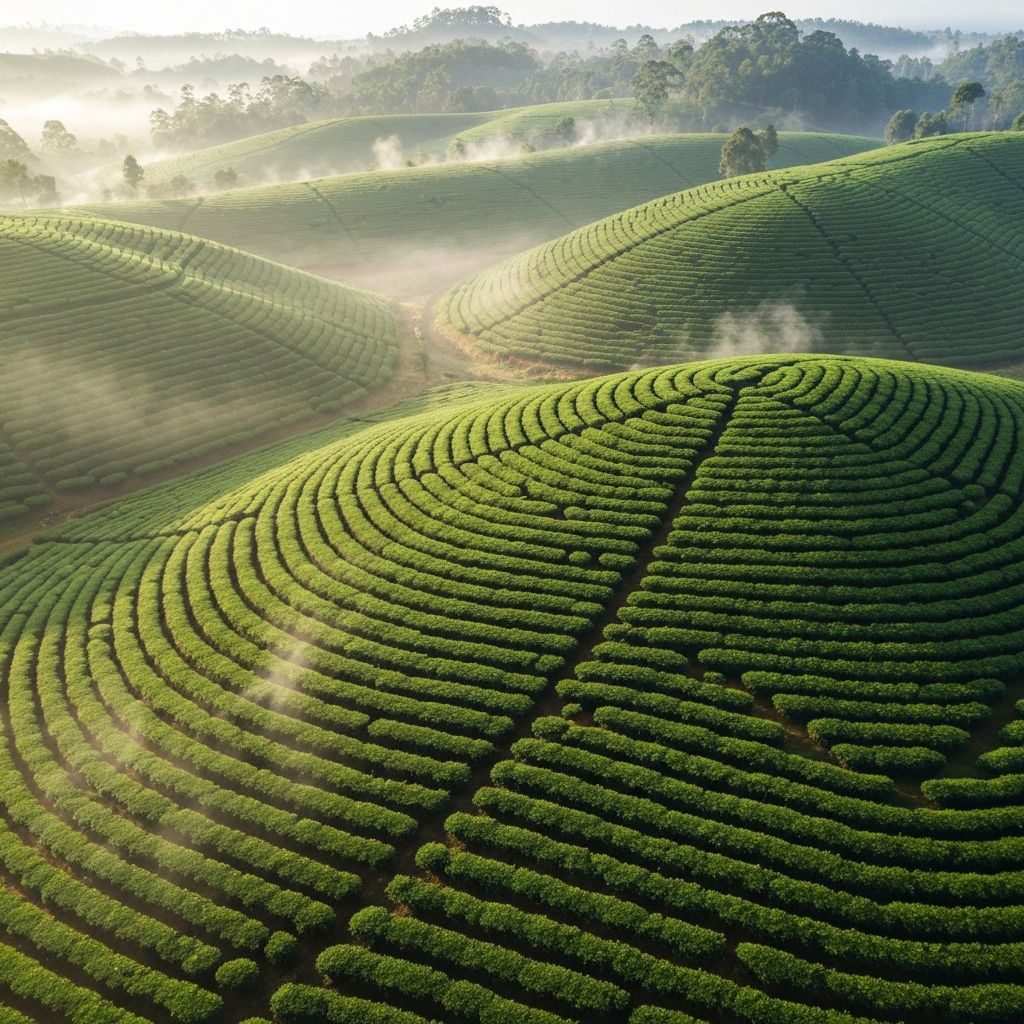 Plantation aerial view